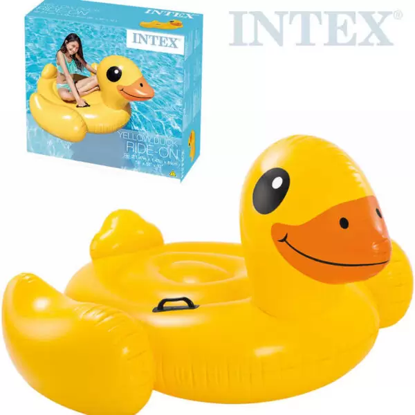 INTEX PLUTAJUĆA ŽUTA PATKA YELLOW DUCK RIDE ON 147X147X81CM