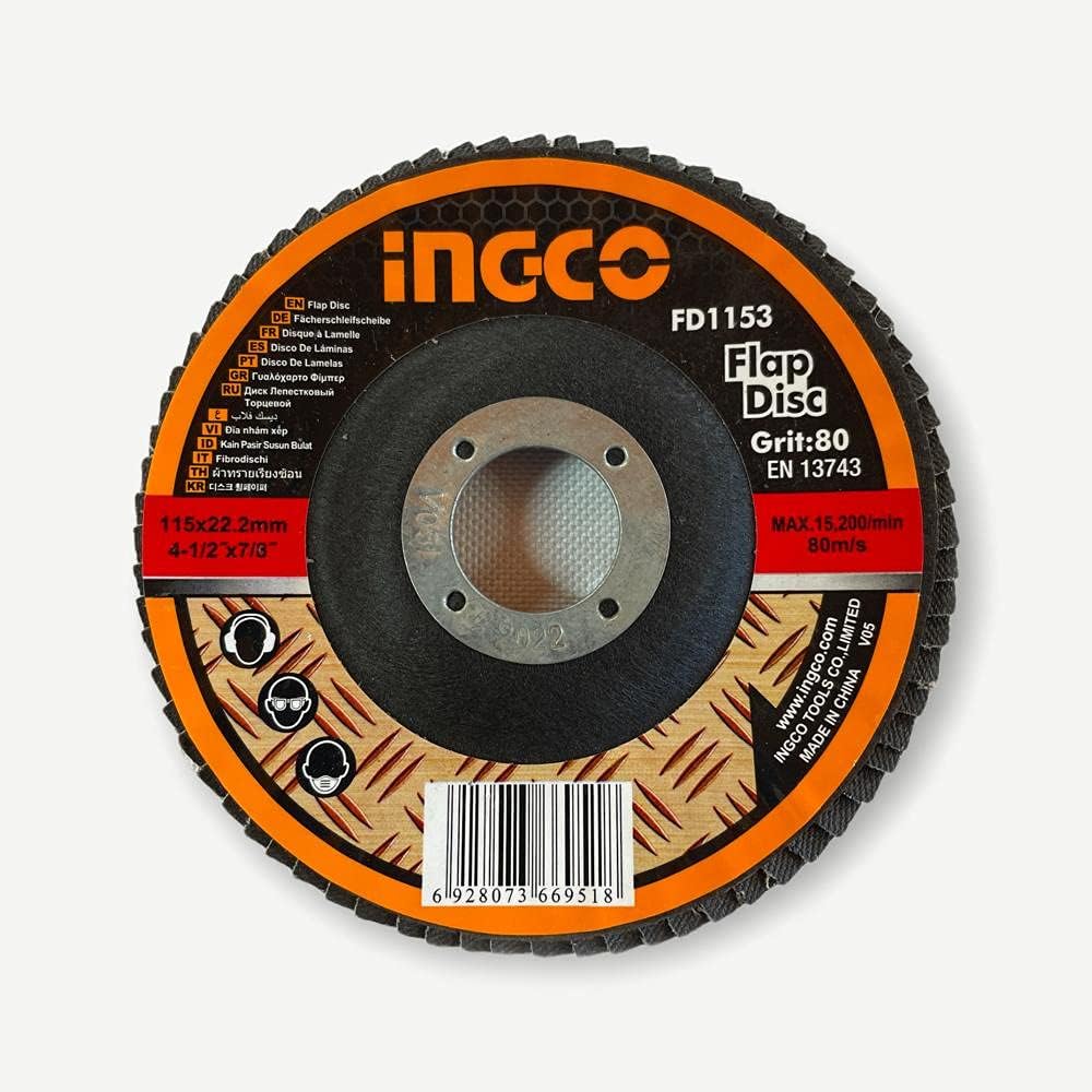 INGCO LAMELNI DISK 115X22MM,P80 FD1153 